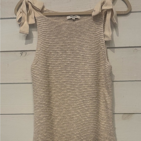 Madewell Highgate Tie Strap Sweater Tank Top Size Large . Great condition! - Picture 5 of 13